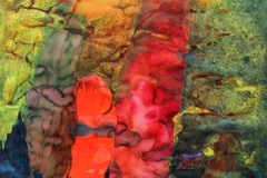 刘丽芬Liu Lifen 溺爱 Dotes 纸本丙烯水彩 Acylic & Watercolor on Paper 90x150cm 2012