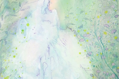 刘丽芬Liu Lifen 跑Run 纸本丙烯，墨，水彩Acylic, Water Color and ink on Paper 45.5x30.5cm 2016